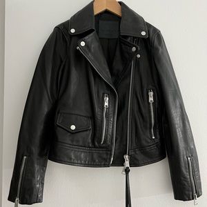 All Saints Leather Biker Jacket